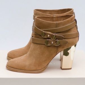 Jimmy Choo Melba booties in sandlewood